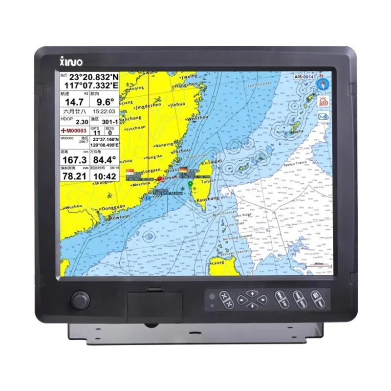 Фото XINUO GN-150 7/10-дюймовый морской GPS-картплоттер напрямую от производителя, GNSS с CE, IMO, CCS, IP65, NMEA0183 для морских судов №2
