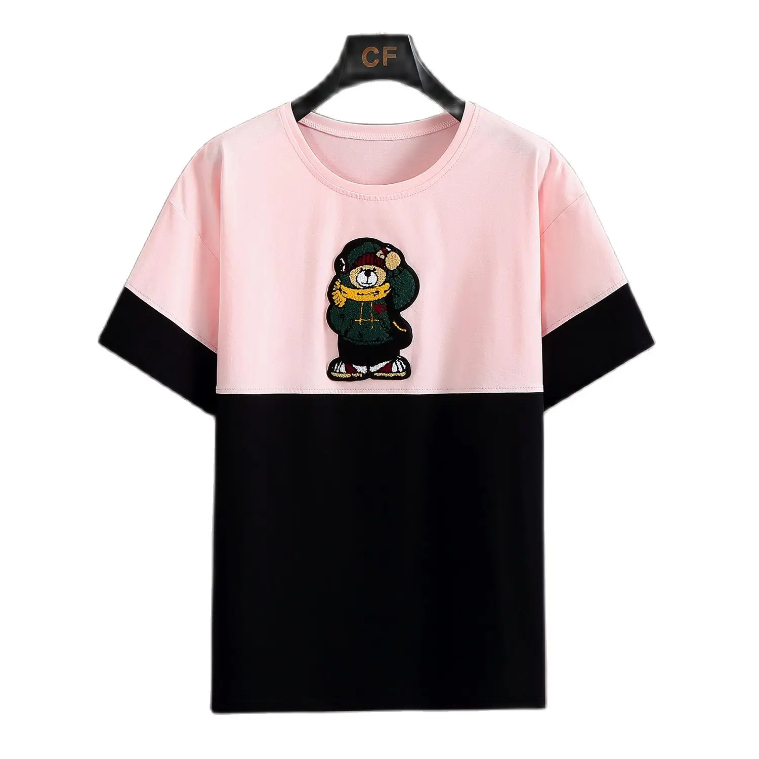 

Summer plus size men T-shirt stitching Round Neck Short Sleeve patchwork T-shirt Men New Trendy Fat Loose Large Size 11XL