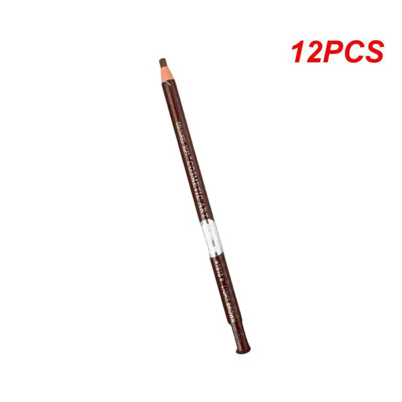 

12 шт. карандаш для бровей стойкая устойчивая к поту Стойкая подводка для глаз