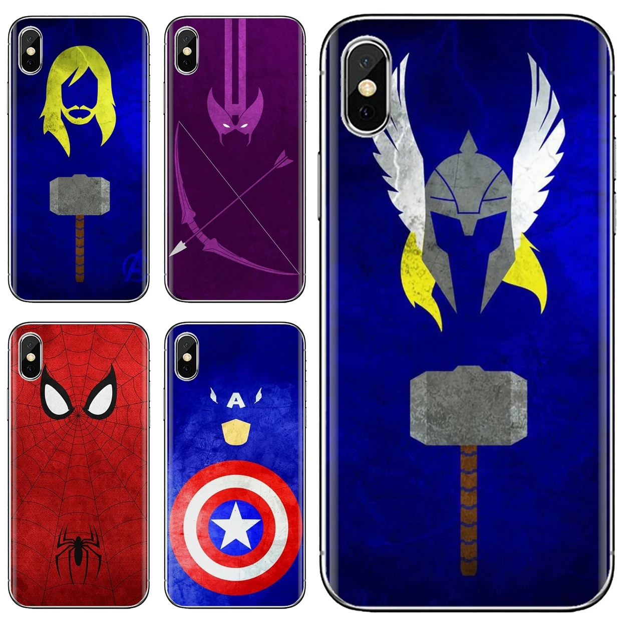 

Marvel Avenger Superhero TPU Silicone Case For iPhone 10 11 12 13 Mini Pro 4S 5S SE 5C 6 6S 7 8 X XR XS Plus Max 2020
