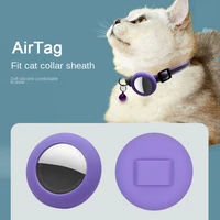 anti loss silicone airtags case for apple airtags tracking locator protecor sleeve pet dog soft cover for airtags holder cover