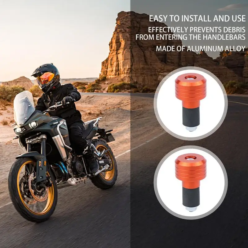 Концевые заглушки для мотоциклетных стержней 2X антивибрационные из сплава ручки