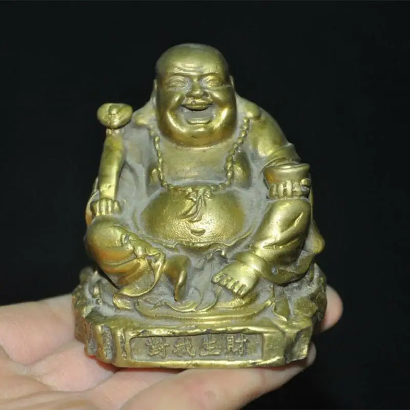 Статуя Будды Руи из латуни 3 дюйма |