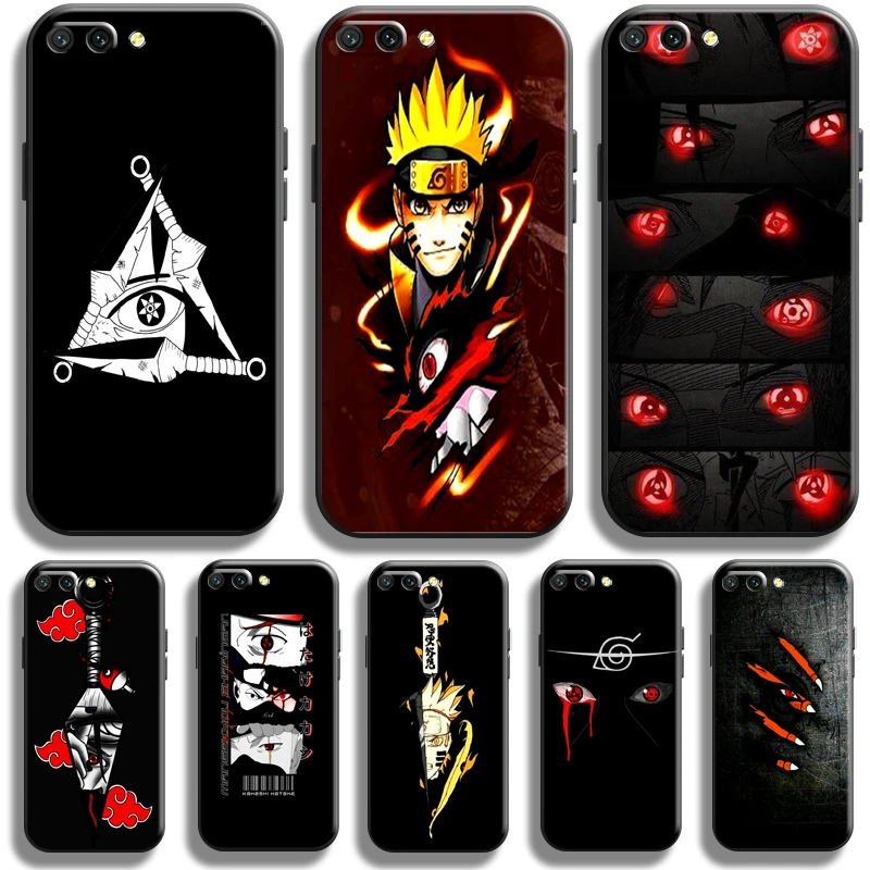 

NARUTO Akatsuki Logo Phone Case For Huawei Honor 10 10i 9 9A Honor 10X 9X Lite Pro Silicone Cover Liquid Silicon Carcasa Soft