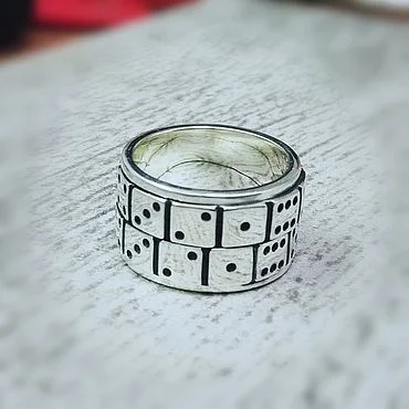 

Business Men's Fashion Retro Unique Screen Ring Wedding Engagement Party Jewelry Gift
