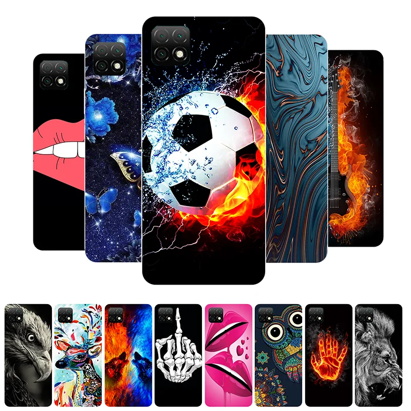 

For Huawei Nova Y60 Case Football Soft Silicone Back Case For Coque Huawei Nova Y60 WKG-LX9 Phone Cover NovaY60 Y 60 etui Bumper