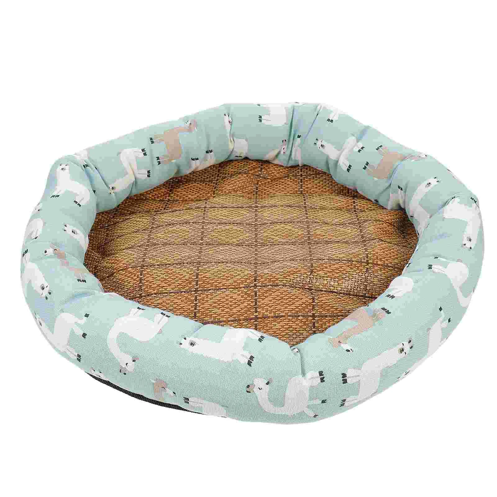 

Portable Dog Rest Cushion Anti-Slip Pet Lying Pad Summer Dog Sleeping Mat