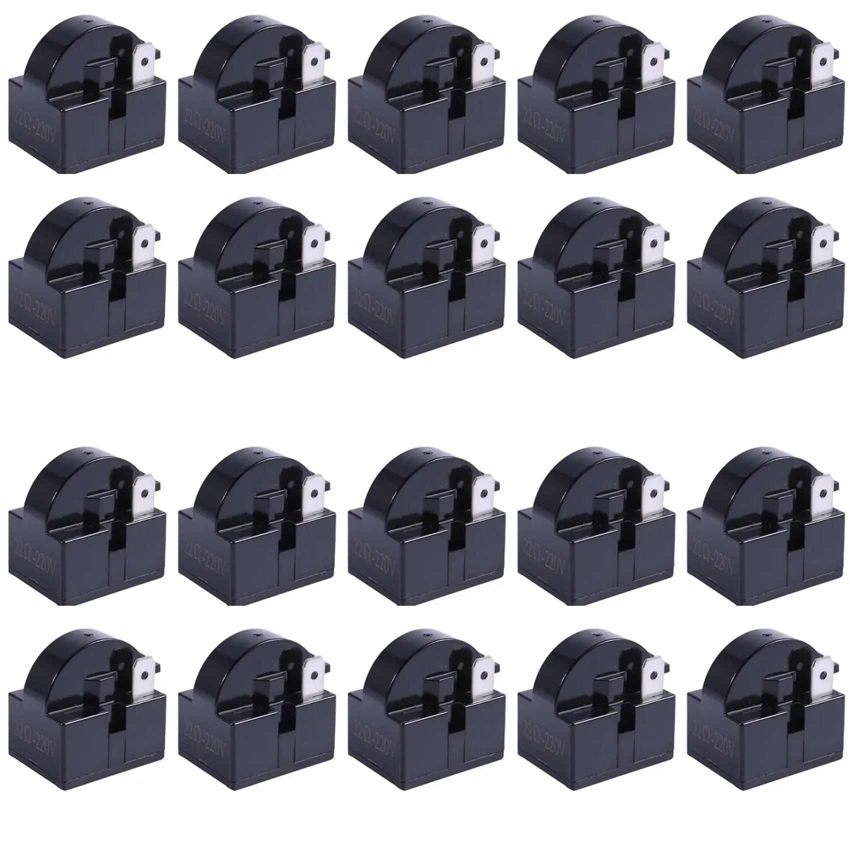 

20X Plastic Case 22 Ohm 2 Pins PTC Relay for Refrigerator