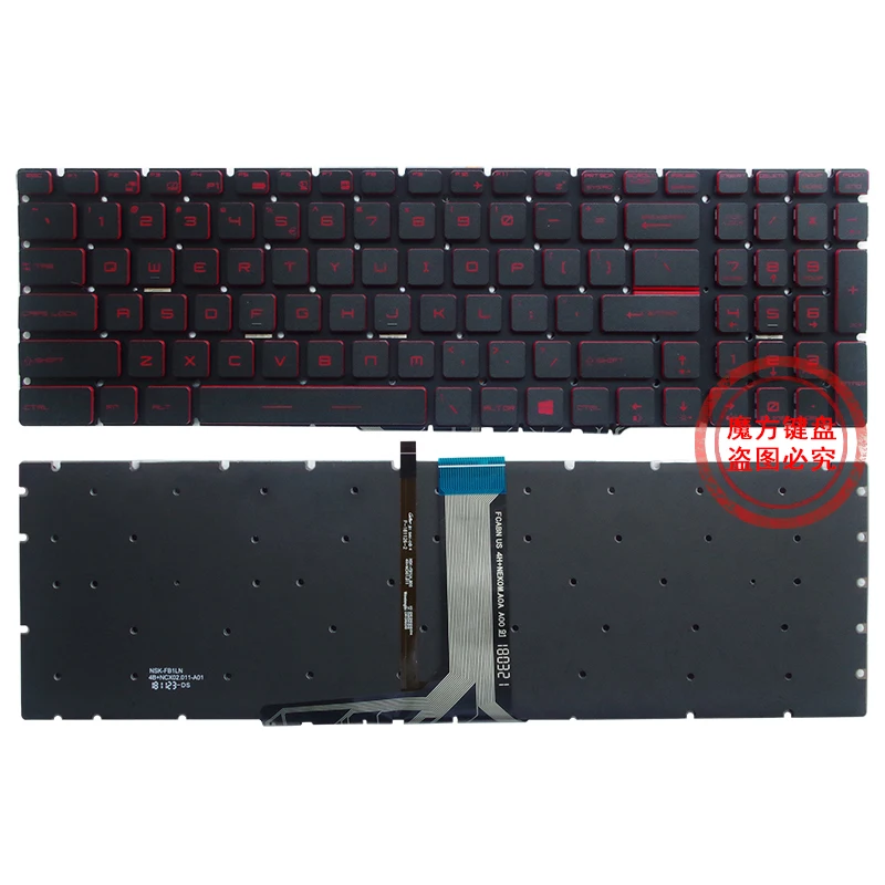 

Новая Подсветка Клавиатуры US для MSI MS-16K2 MS-16L2 MS-16JB MS-179B MS-1796 MS-1799 MS-16J9 GT72