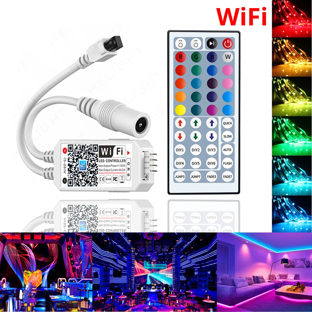 

DC5V 12V 24V RGB Led Wifi Controller WiFi LED controller For 5050 2835led strip Magic Home