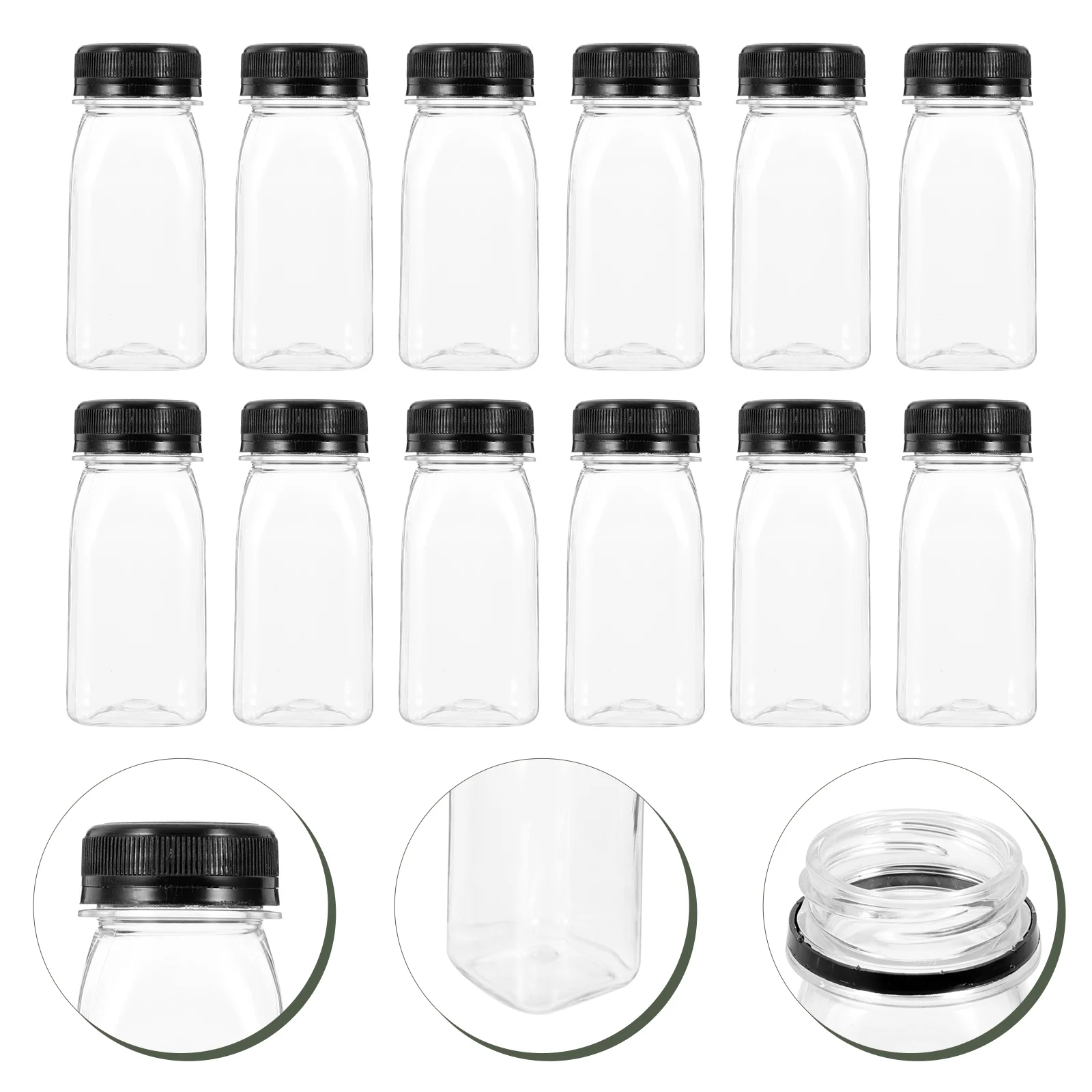 

Bottles Juicewater Bottle Beverage Clear Reusable Drink Containers Emptycreative Drinking Soda Lids Caps Cola Storagetransparent