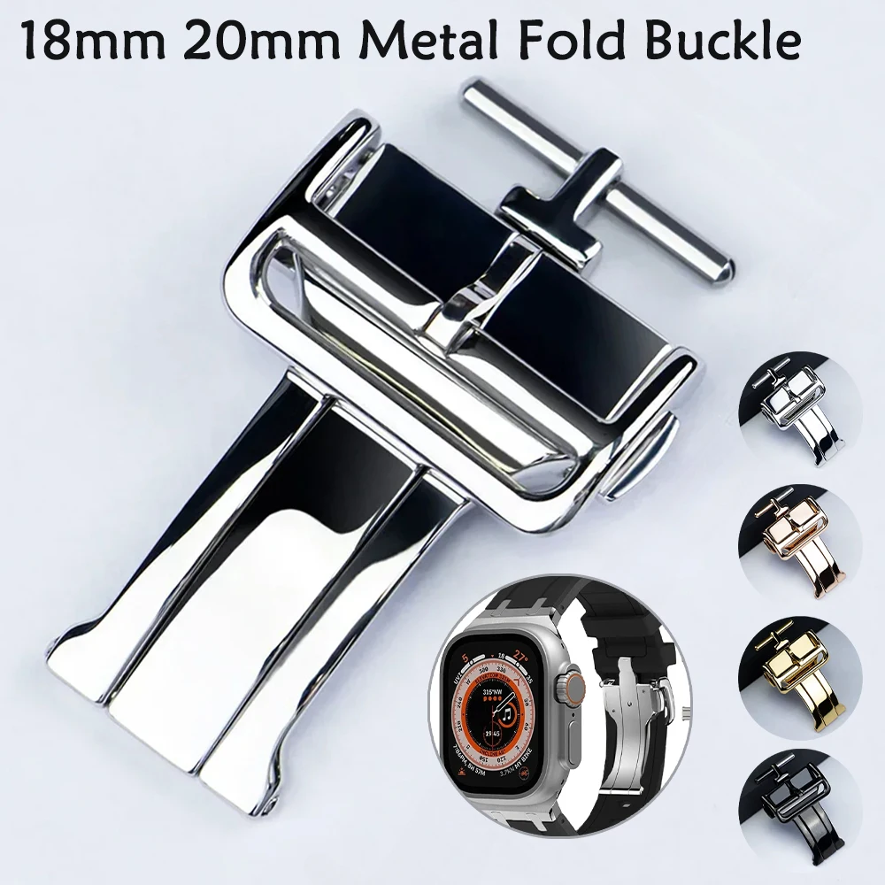 Металлический Складной Ремешок Для Часов 18 Мм/20 Мм