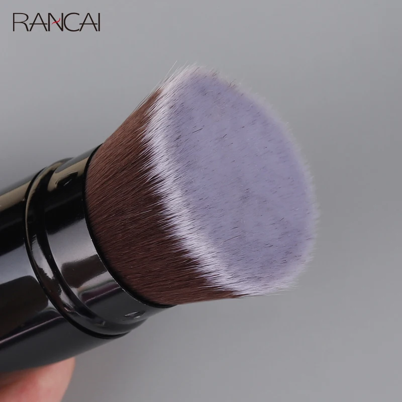 

RANCAI 1 Pcs Foundation Blusher Loose Powder Retractable Kabuki Brush Portable Face Beauty Cosmetic Makeup Brushes Make Up Tools