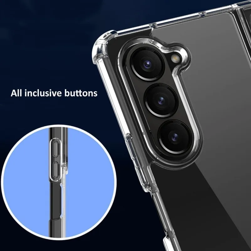 Прозрачный чехол-бампер для Samsung Galaxy Z 6 воздушных подушек 5 4 3