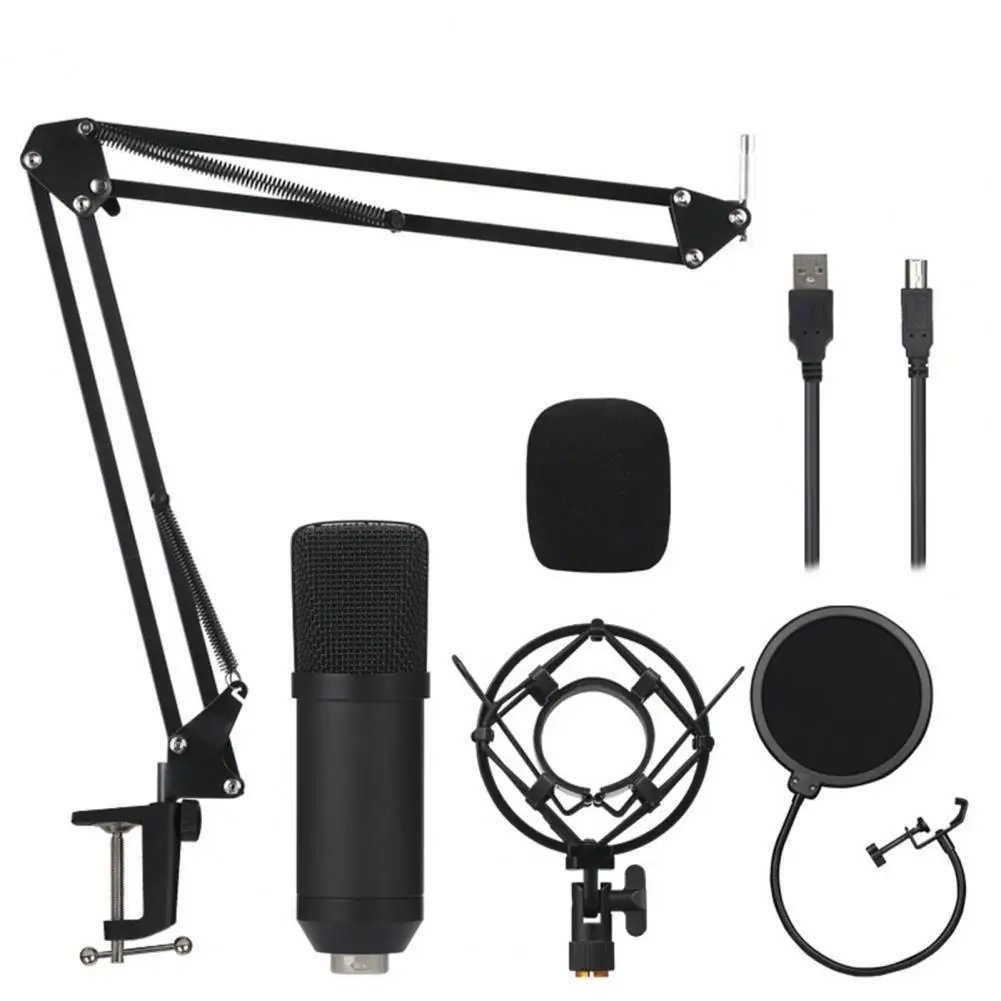 Комплект микрофона BM700/BM800 для записи регулируемый 192/24 бит стойка амортизирующий