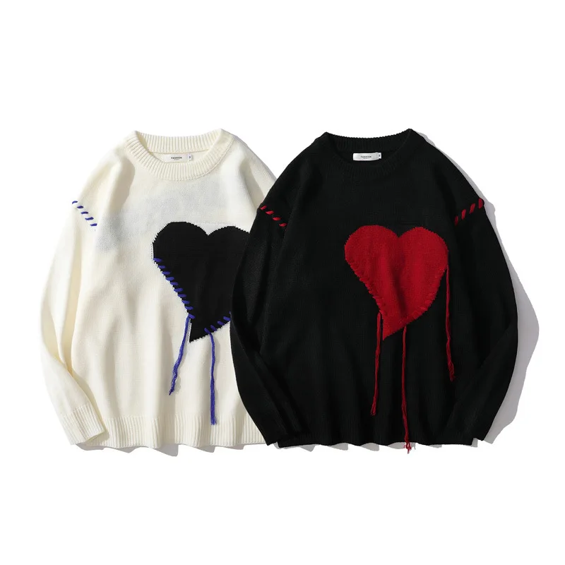 

Свитер Женский вязаный в стиле «Харадзюку» с надписью «love»