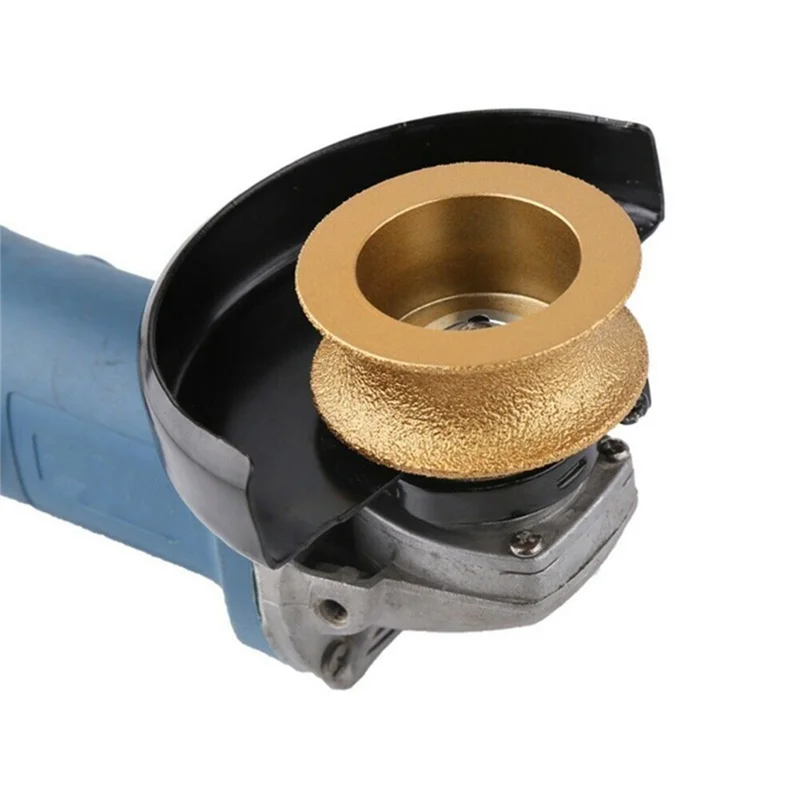 Алмазная угловая шлифовальная машина толщиной 15 мм с золотой пайкой