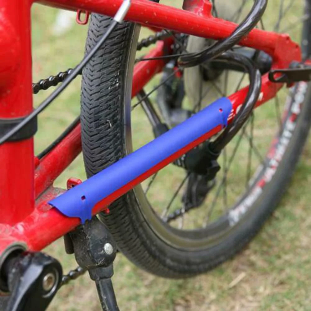 

1pc Chain Guard Mountain Folding Bikes Cycling Frame Chain Chainstay Protector Guard Pad Cover 222x20x0.3mm Bicycle Accessories