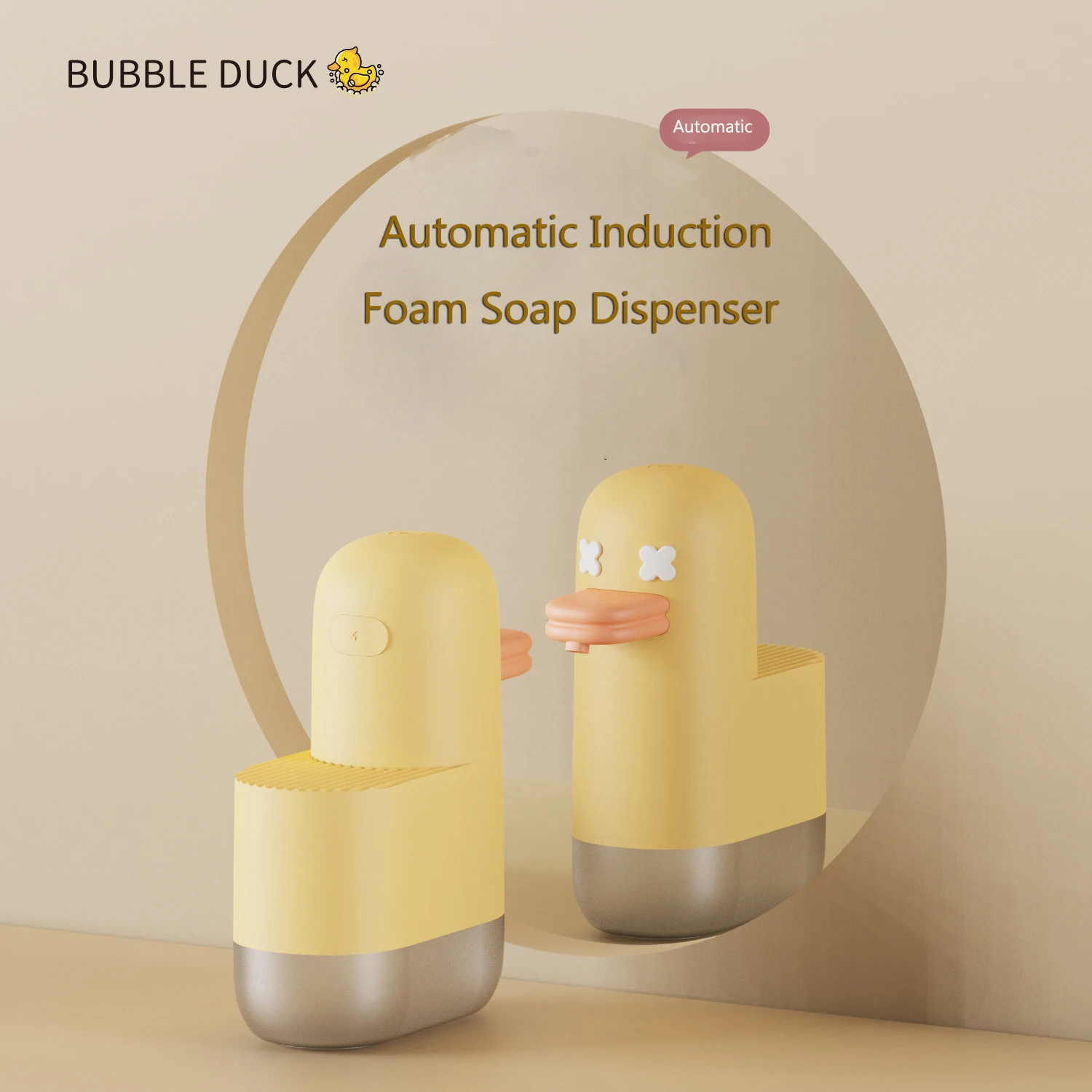

Bubble Duck Automatic Sensor Soap Dispenser Smart Contactless Foaming Hand Sanitizer Machine Rechargable Cartoon Foam Machine