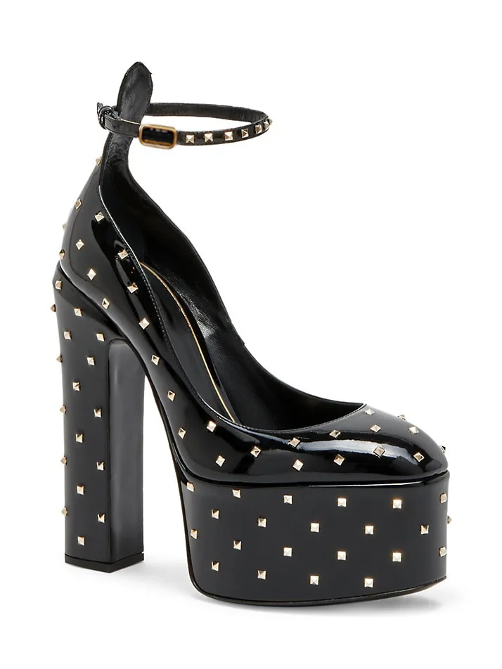 

ForeignTrade Show New FullSky Star Rivet Round Head Strip Thick Waterproof Platform Thick Heel Ultra High Heel Single Shoe Large