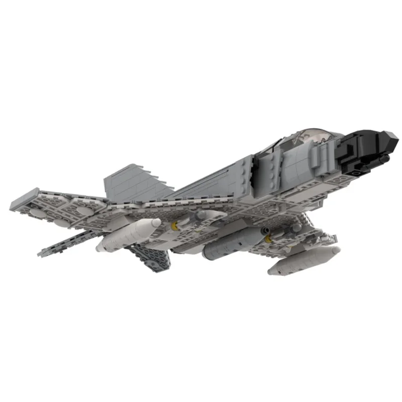 Техническая модель Φ Phantom II военный истребитель Модульные строительные блоки