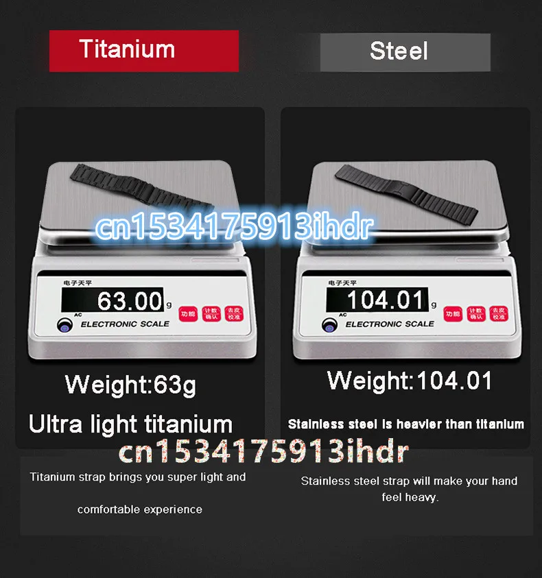 3 Colors Titanium Alloy Strap for Huawei Watch 3 3 Pro 22 mm Titanium Metal Watch Band for Huawei GT 2 Magic 2 GT 2E Wrist Band