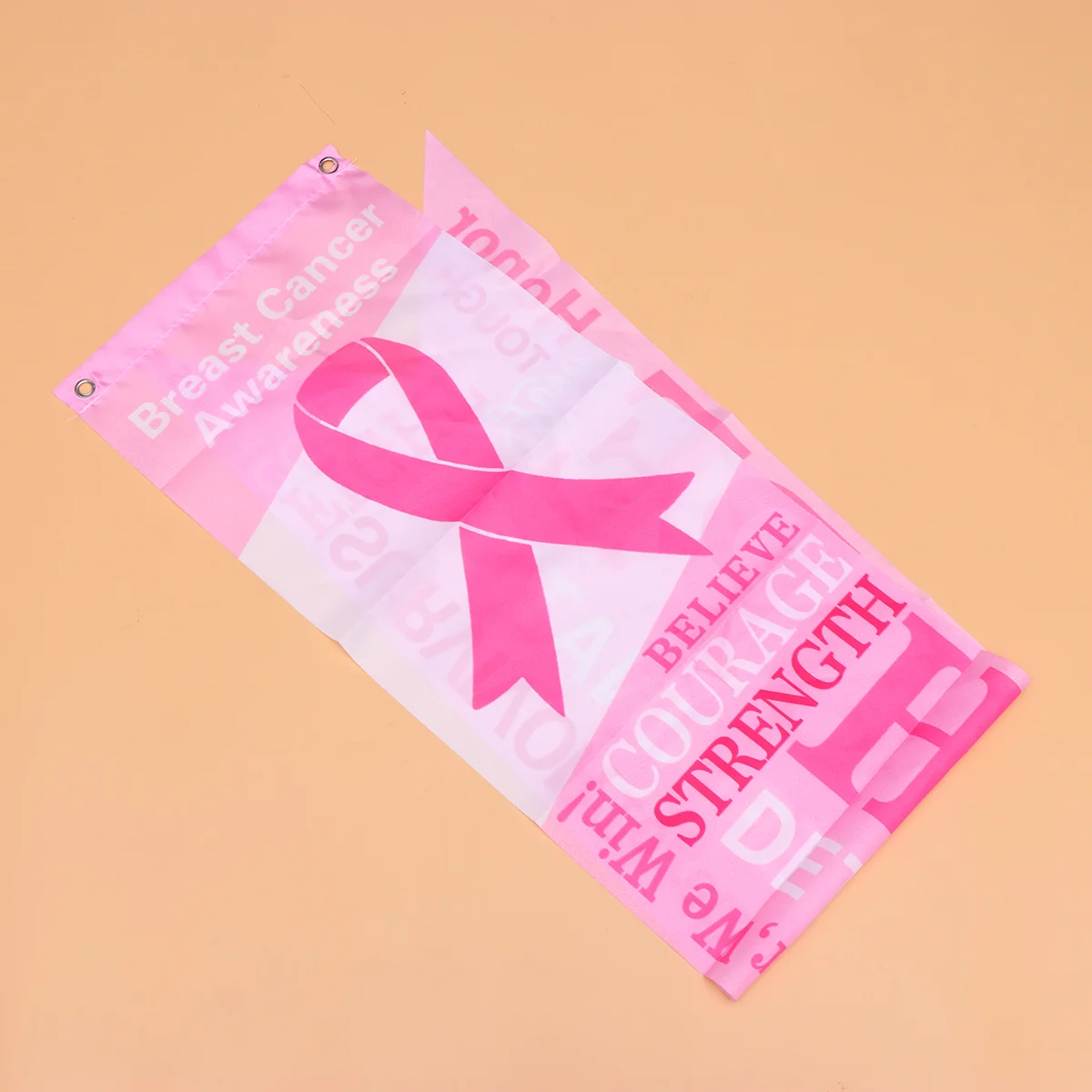 

Breast Ribbon Awareness Garden Flag Bunting Sign Porch Health Flags Banner Womens Inscriptions Hanging Pennants Backdrop Women S
