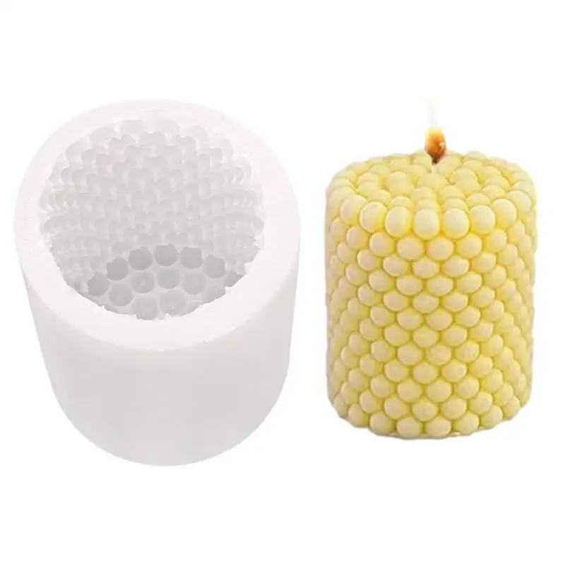 

Silicone Molds for Candles Three-dimensional cylindrical scented candle silicone mold DIY round ball diffuser stone ornaments