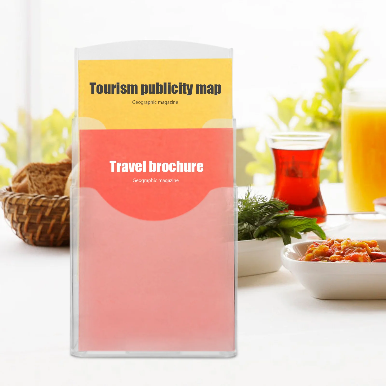 Настольная стойка для флаеров держатель брошюр данных настенный кронштейн