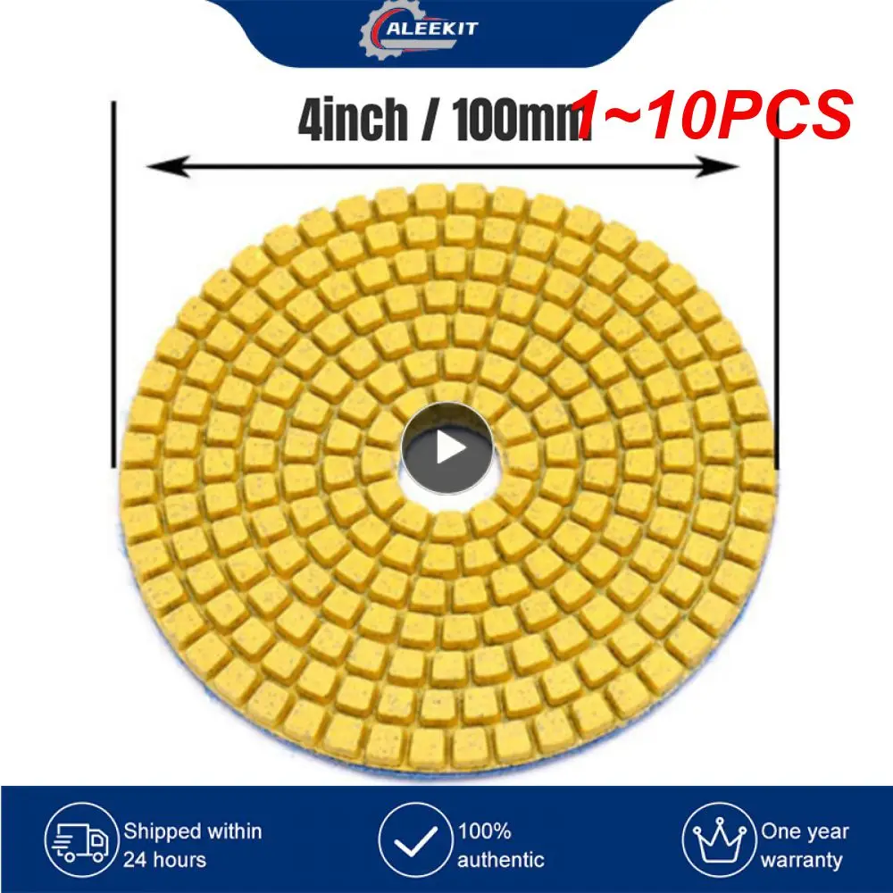 

1 ~ 10 шт. мокрой/сухой Алмазный полировальный диск, гибкие шлифовальные диски для гранита, мрамора, камня, бетона, полировка пола ZJ10
