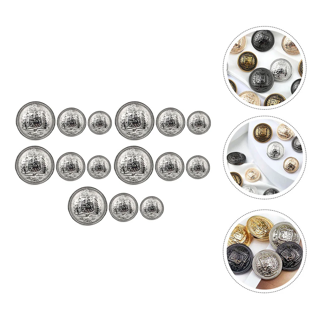 

Buttons Metal Button Coat Sewing Clothes Blazer Suit Vintage Jean Jeans Craft Decorative Pants Brass Replacement Jackets Jacket