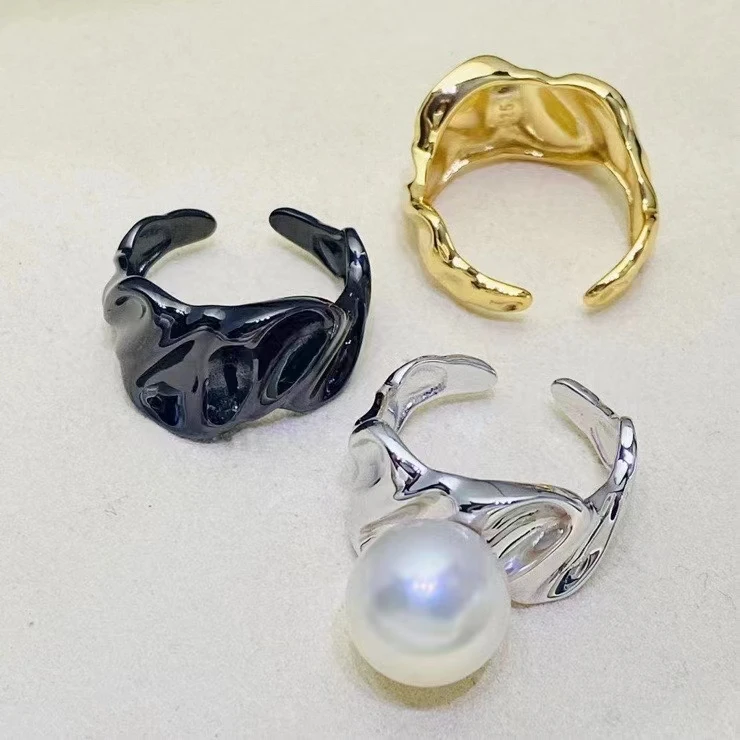 Регулируемое кольцо из серебра 925 пробы 5 шт./партия