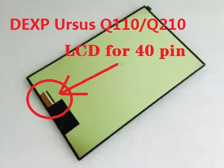 Оригинальный Новый ЖК-экран 10 1 дюйма для 40 контактов (1920*1200) 100% новый DEXP Ursus Q110 Q210 4G
