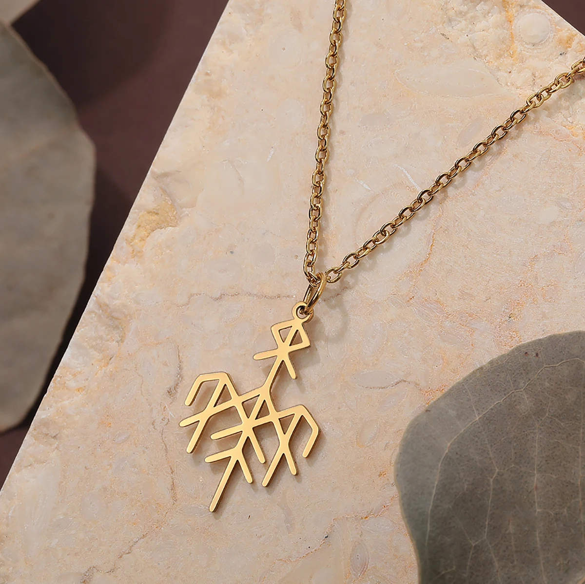 CHENGXUN ожерелье с символом Wardruna из нержавеющей стали Elder Futhark подвеска рунами