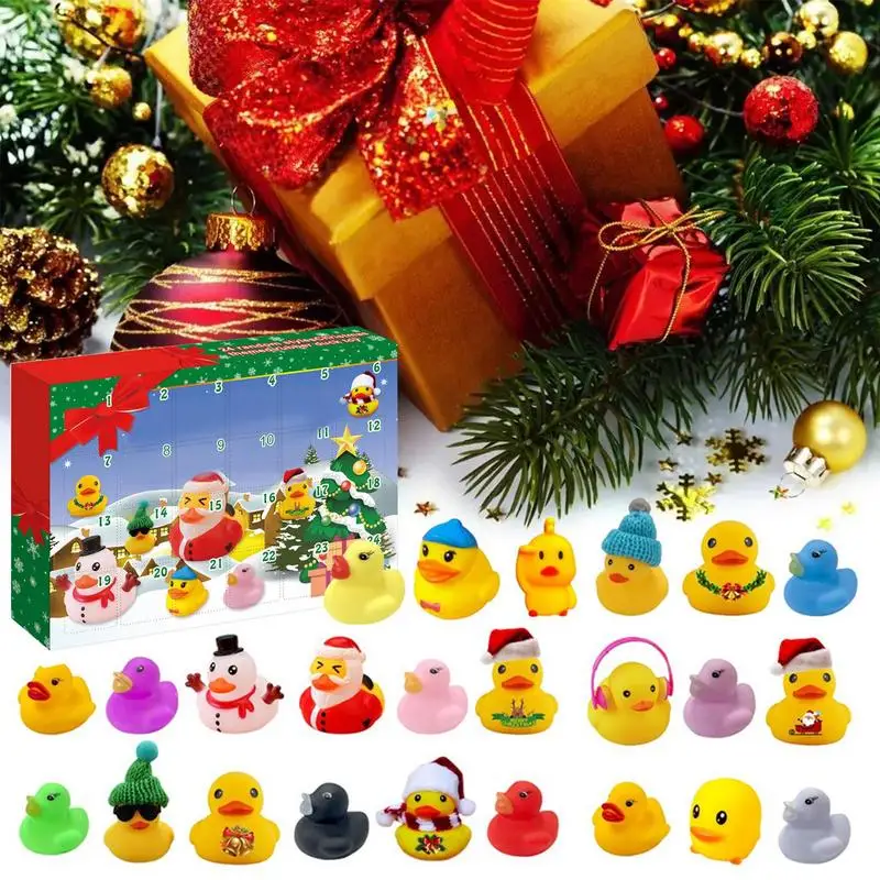

Christmas Advent Calendar 2023 Rubber Duck Bath Toys Christmas Party Favors 24 Days Countdown Surprise Gifts For Kids Boys Girls