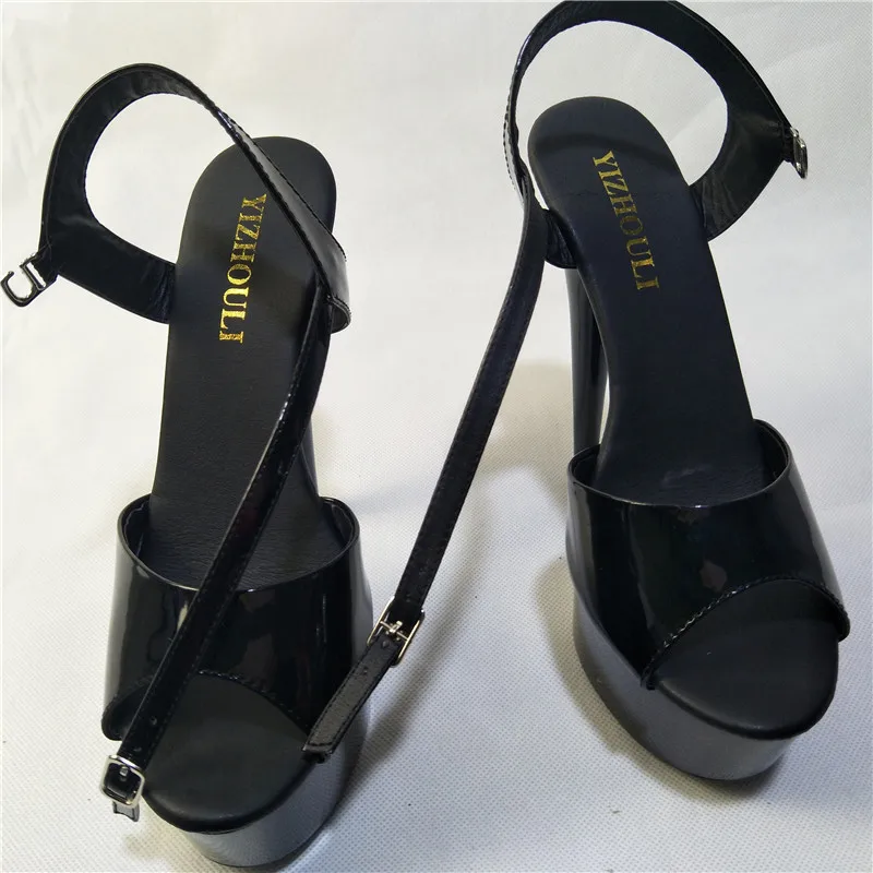 Новейшая модная женская сексуальная обувь на высоком каблуке 15 см для