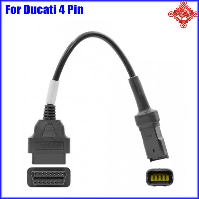 

Original High Quality Cable 4 Pin Adapter Cable OBD To 4 Pin For Ducati Motorcycle Diagnostics Connector