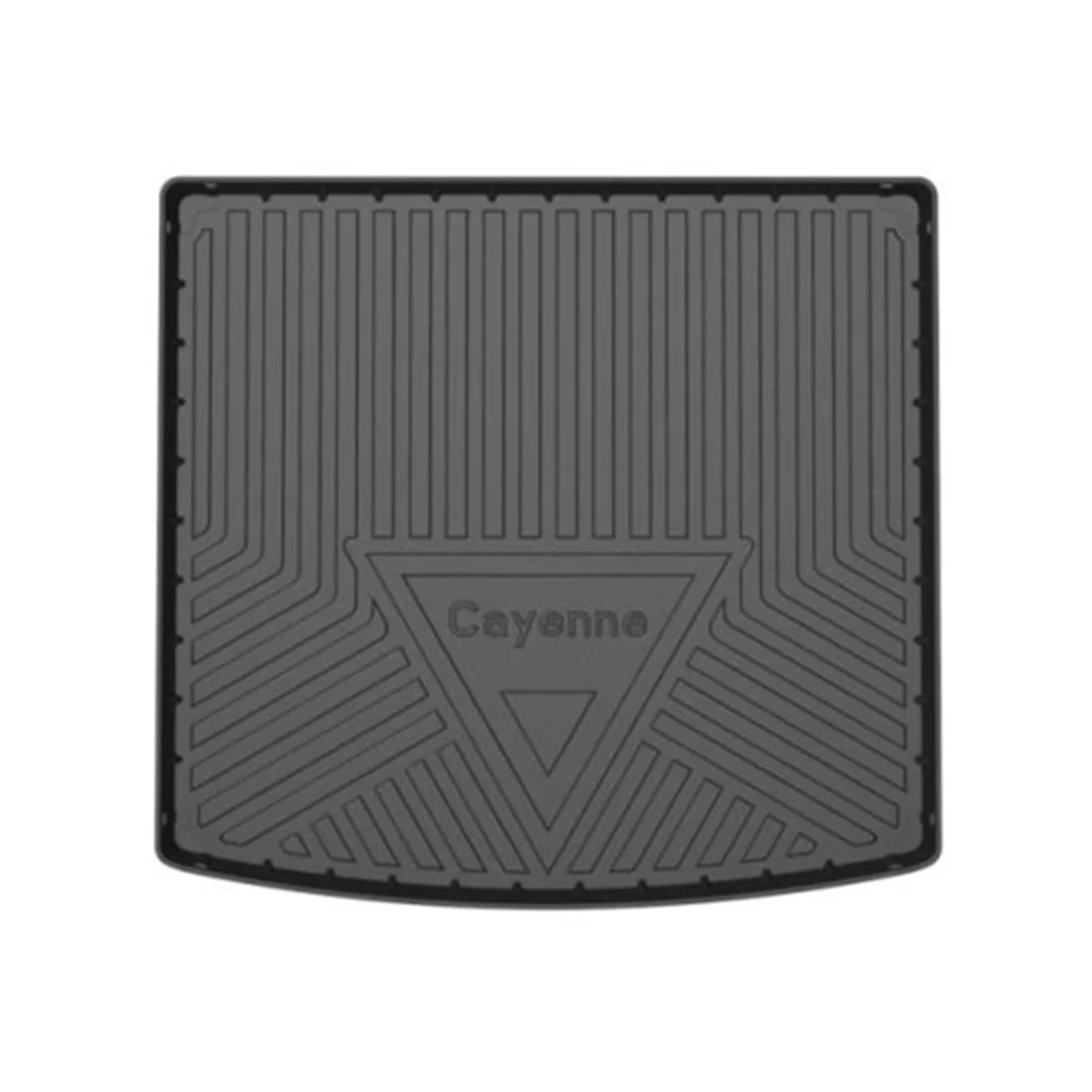 

Резиновые автомобильные напольные коврики для Porsche Cayenne 2018-2022, коврики для багажника, водонепроницаемые Нескользящие строительные напольные аксессуары для автомобиля