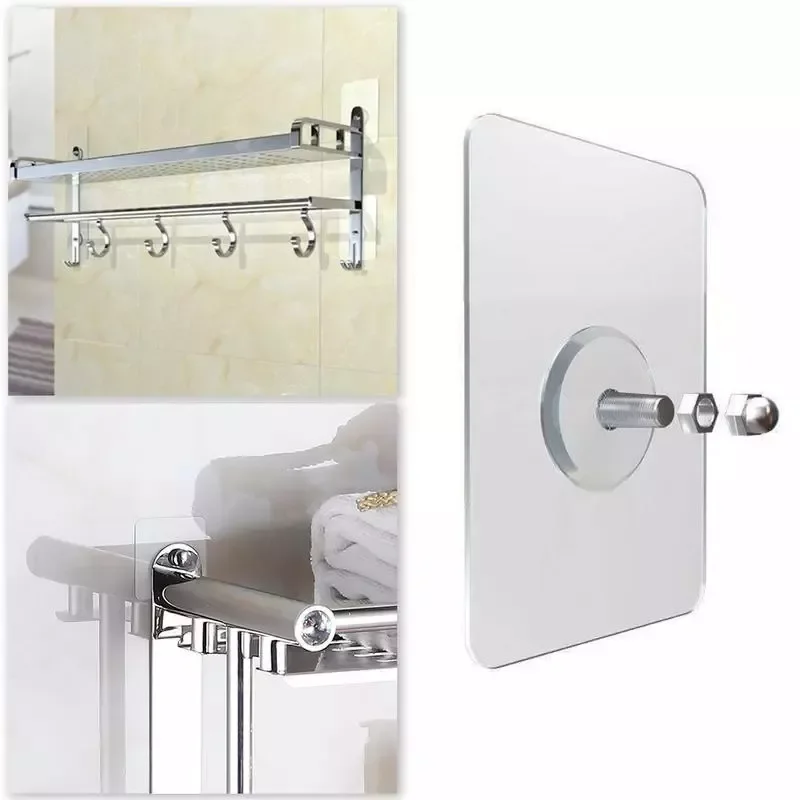 

4/2/1pcs 6/8/10/12mm Nail-Free Wall Nail Hook / Household Pendant Key Wall Free Punching Strong Non-Marking Hook Hanger Hook