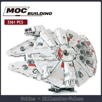stifos millennium falcon starcraft model building block moc support childrens toy education boys birthday gift