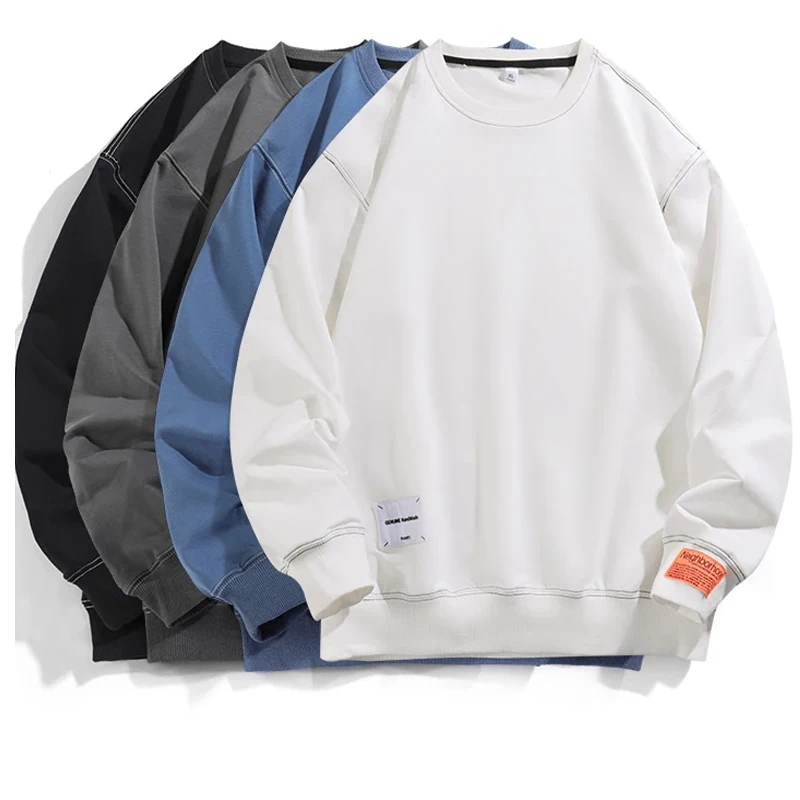 

Fashion Men's Hoodies 2023 Autumn O Neck Male Casual Hoodies Sweatshirts Causl Men's Solid Color Tops Basic Pullovers