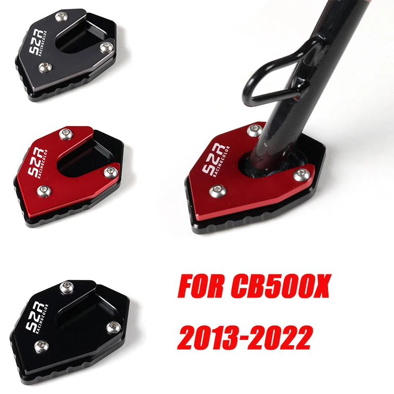 

For HONDA CB500X CB 500X CB500 X 2013-2022 Motorcycle CNC Kickstand Enlarge Plate Foot Side Stand Enlarger Extension Support Pad