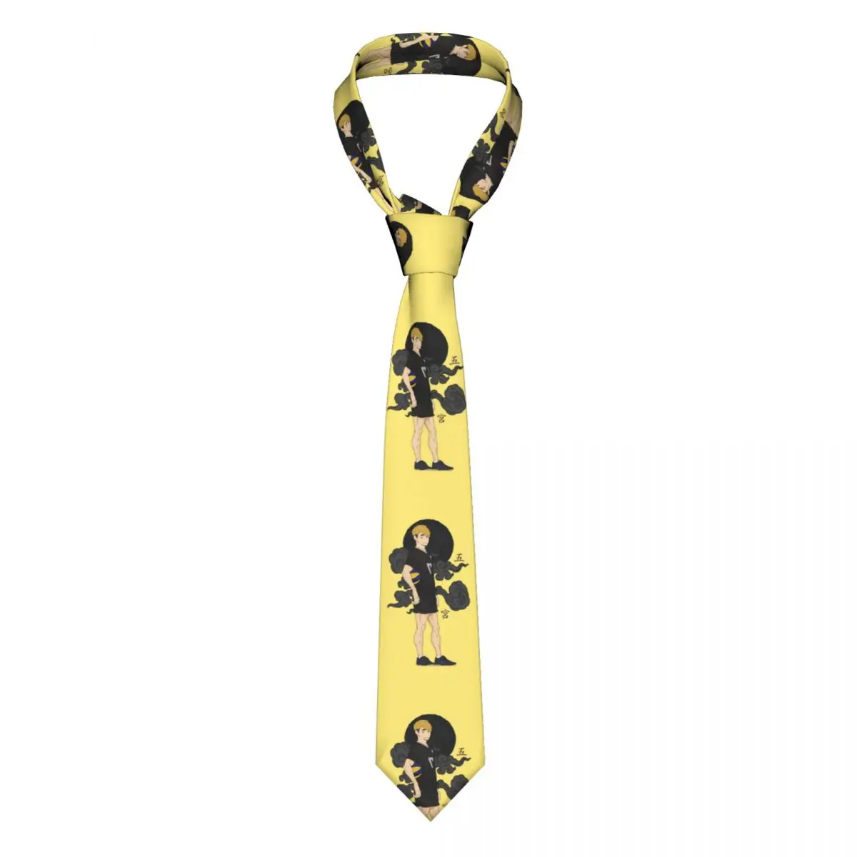 

Miya Atsumu Tie Haikyuu Anime Office 8CM Neck Ties For Man Accessories Blouse Printed Cravat