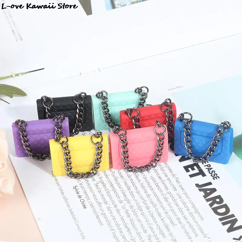 

Сумка для куклы на цепочке, миниатюрная сумочка для покупок, Дамский саквояж на плечо, модный аксессуар для куклы, аксессуары для кукол, 1 шт.