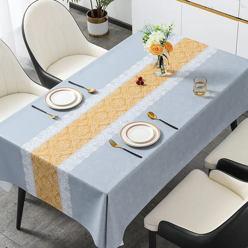 

Washable, oil resistant, waterproof dining table mat, TV cabinet, PVC desk, rectangular shape
