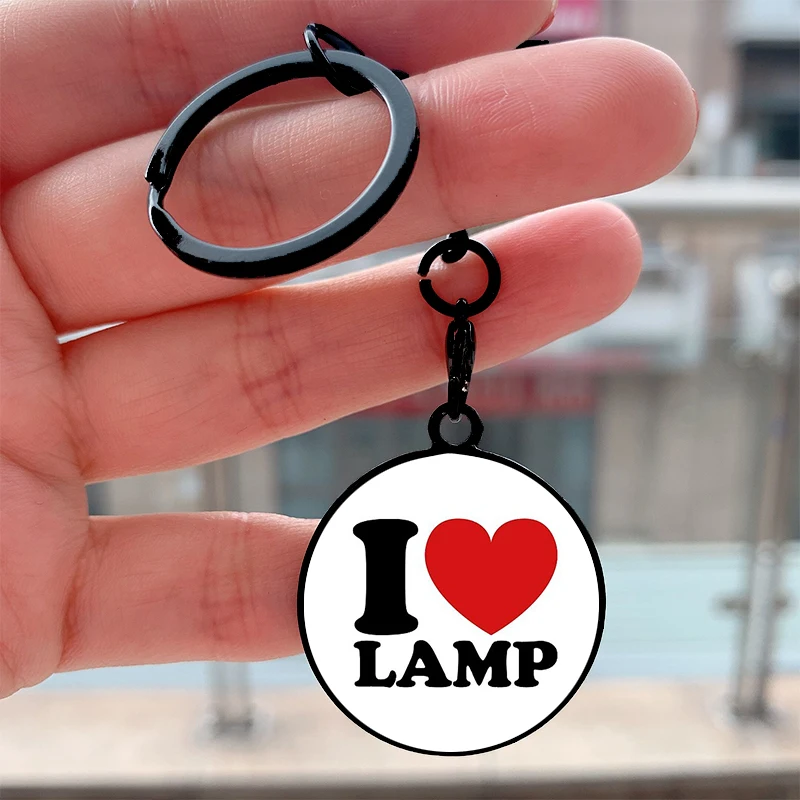 

Fashion I Love Lamp Cool Key Tag Motorcycles Cars Backpack Chaveiro Keychain For Friends Key Ring Gifts Accessories