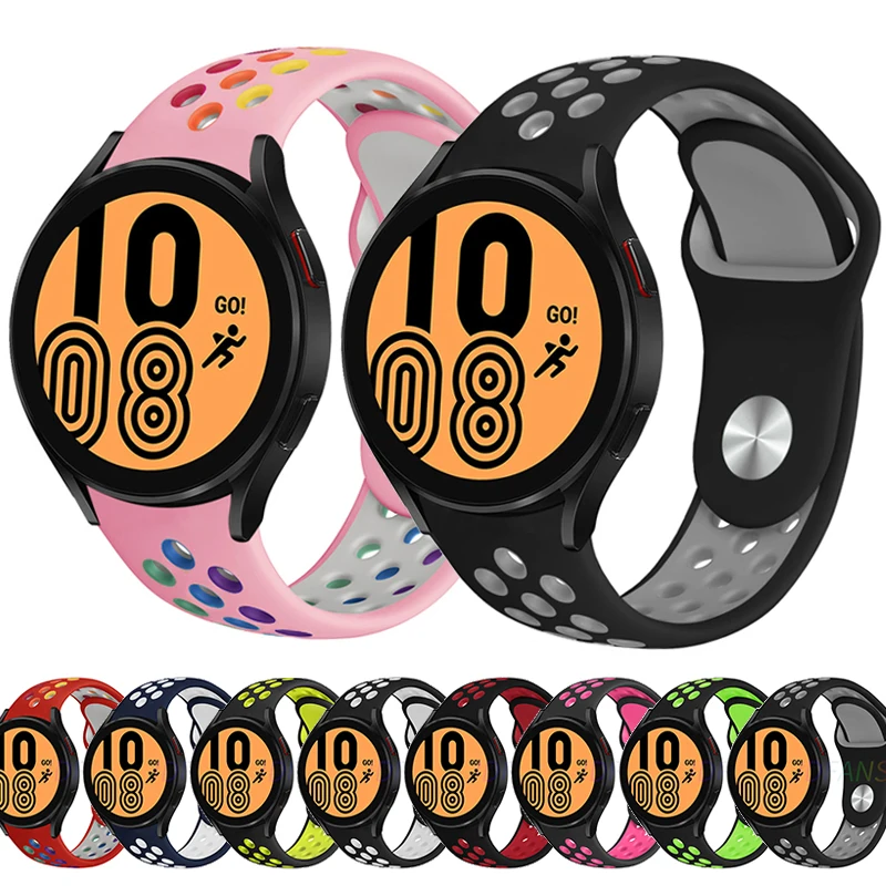 

Ремешок силиконовый для часов, браслет для Samsung Galaxy Watch 4 Classic Gear S3/ Amazfit GTS 2/ 42 мм/46 мм Huawei, 20 мм 22 мм