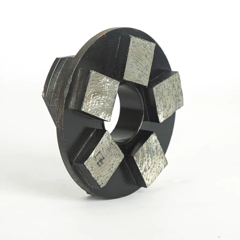 1pc 94mm de concreto de piso de concreto diamante metal seis dentes Cimento Bloco de moagem Ferramentas abrasivas para polimento de pedra