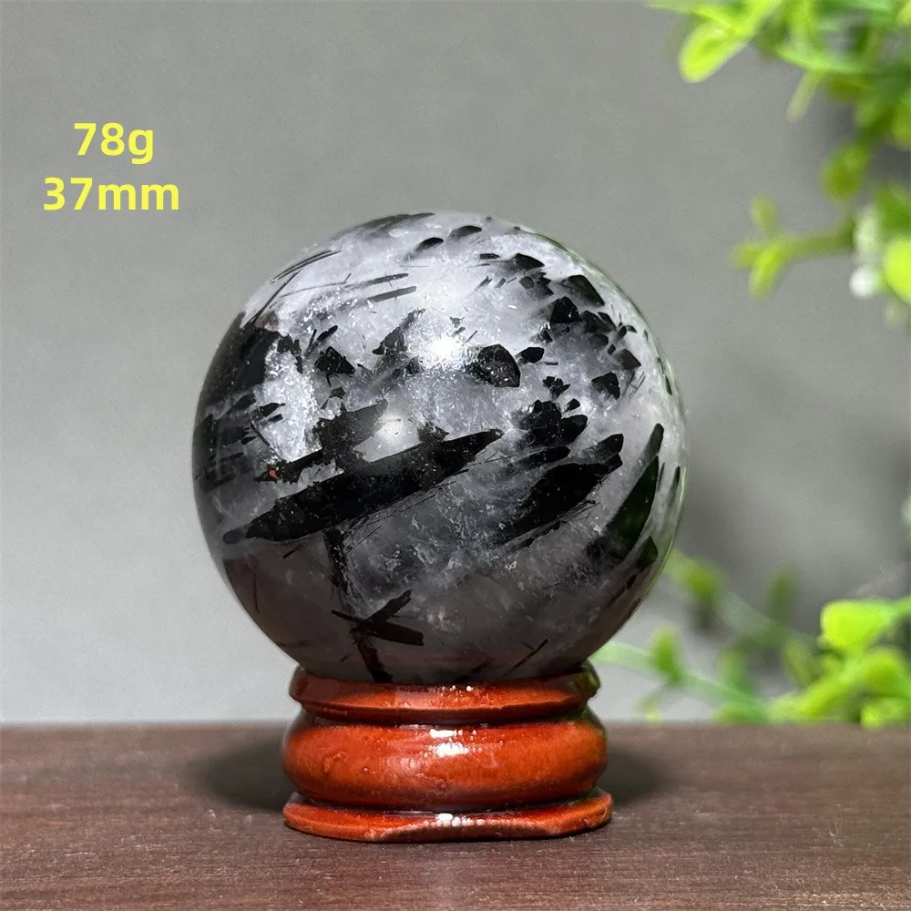 

Черный турмалиновый шар из драгоценного камня