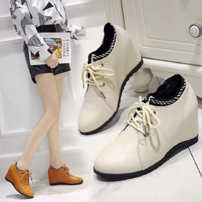 

Туфли женские из мягкой кожи, однотонные, на плоской подошве, для отдыха, на весну и осень